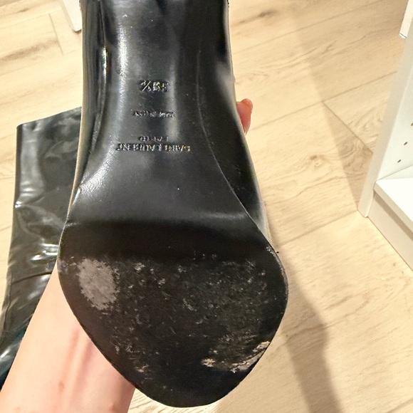 Black saint laurent ysldiane Knee-High Stiletto Boots 39.5 - Picture 3 of 4